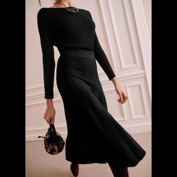 SEZANE Pleated Flavie Dress - Picture 3 of 14